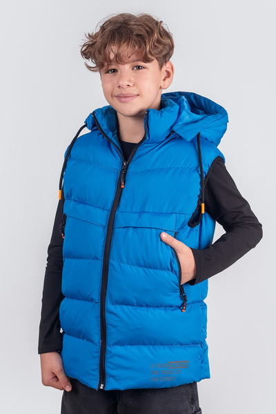 Pina Kids Vestă pufă cu glugă pentru băiat - YLK.1005Y
