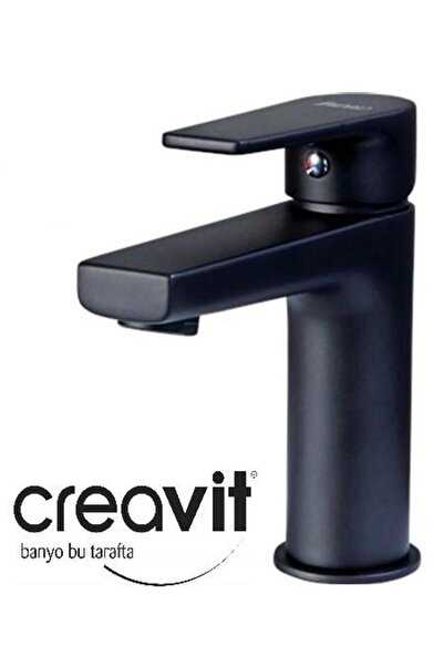 Creavit Sr1500S Sharp Siyah Lavabo Armatürü Bataryası Siyah