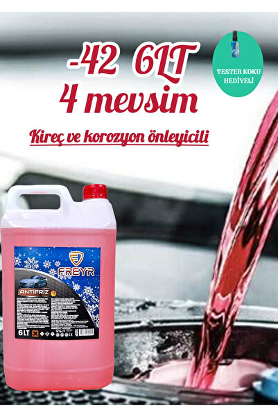 FREYR 4 Mevsim -42 Kırmızı Antifriz 6Lt (ÜRETİM TARİHİ 2024)