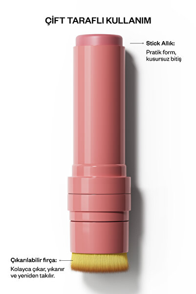 Kremi Allık Ruj Göz Farı Kiss&Blush | Nemlendirici Makyaj Makeup | Stick | Seramid Skualen Vitamin E