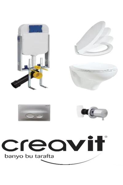 Creavit Tp320 Gömme Rezervuar Seti 5 PARÇA YAVAŞ KAPANIRLI