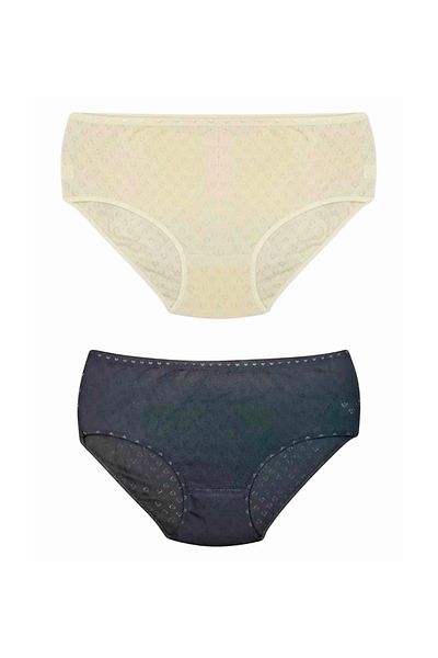 Onurel Women's Mixed 12-Piece Heart High Waist Cotton Panties