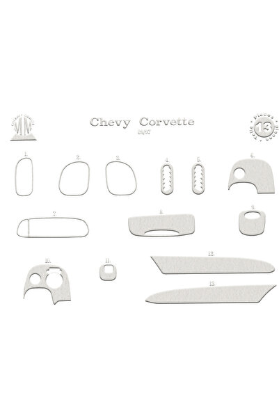 Marscockpitdesign شيفروليه كورفيت وحدة التحكم-تغليف التوربيدو 1997 13 قطعة