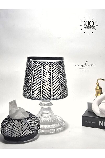 AKDEN STORE حامل مناديل المائدة المزخرف بالكريستال / حامل مناديل تقديم منظم للدعوات