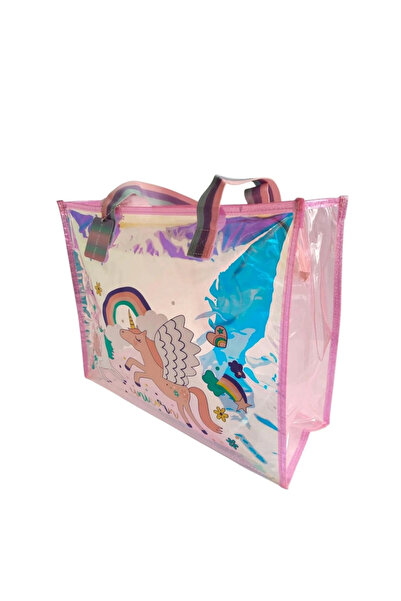 TOYFEST Dream Vest Transparent Hologram Unicorn Large Shoulder Bag