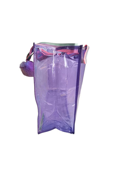 TOYFEST Dream Vest Transparent Hologram Purple Good Luck Large Shoulder Bag