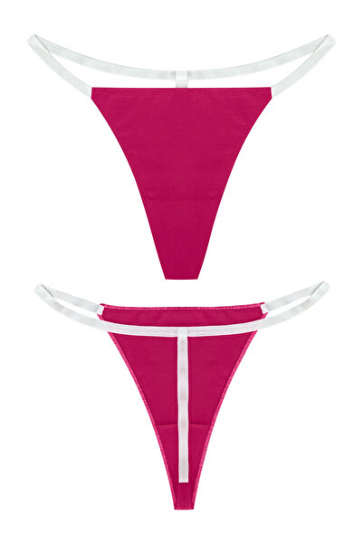 Yohannes Club Женски памучен комплект стрингове (бразилски, Т-стринг, стринг) 3-комплект,