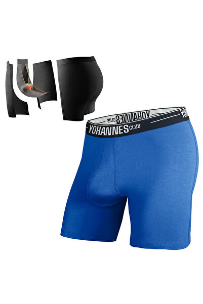 Yohannes Club Boxeri din bumbac pentru bărbați, cu separator special, protecț...