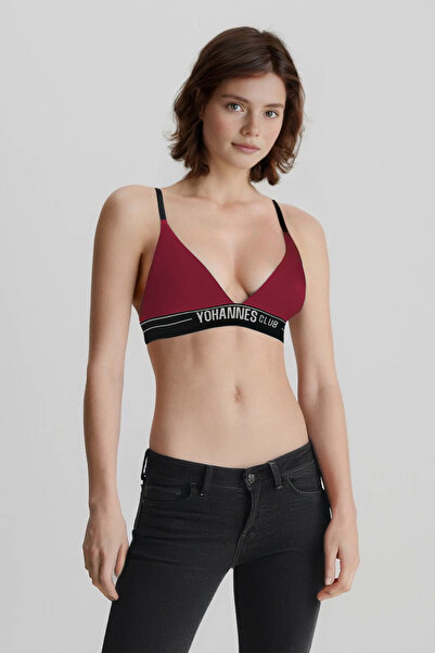 Yohannes Club Burgundski ženski trougao grudnjak - elastični pojedinačni paket