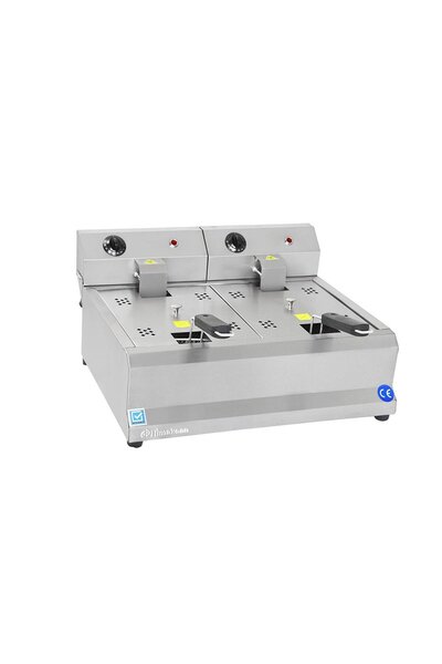 HİMAKSAN 5000 Watt Çiftli 5+5 Lt Elektrikli Fritöz HMK-FE5+5