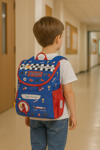 TOYFEST Blue Red Kindergarten Bag