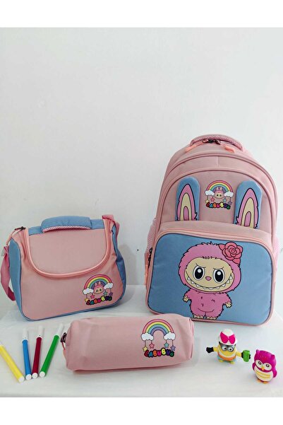 DAMGA Collection Labubu Desenli Çocuk Okul Çantası