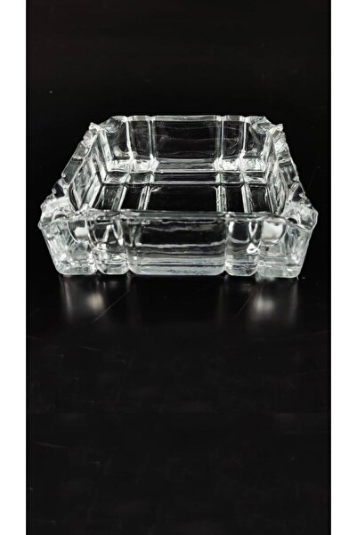 AKDAG HOME 2 Adet 11x11 Kare Lüx Cam Bistro Kristal Küllük