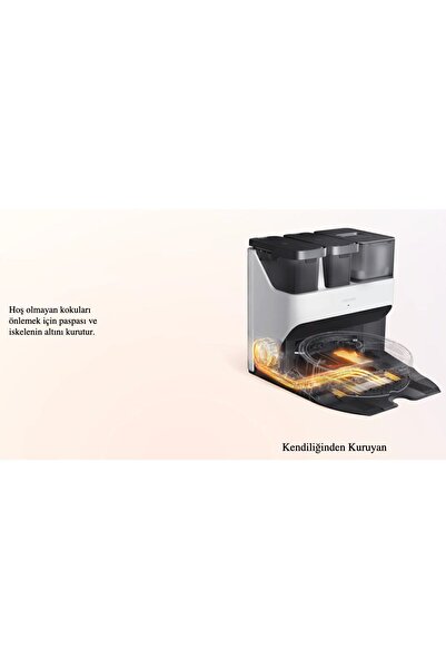 Roborock Akıllı ve Sesli Kontrol 5500pa Emiş Gücü Halı Tanıma Sonic Paspas Yıkama Kurutma Robot Süpürge