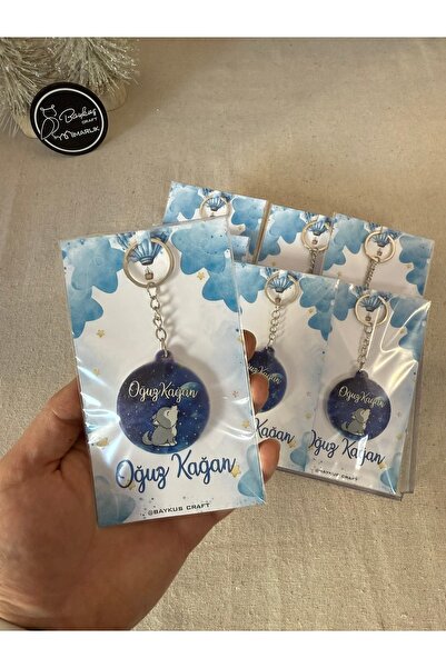 Baykuş Craft Mimarlık Figürlü Yeni Doğan Mevlid Hediyelik Bebek Açacak Anahta...