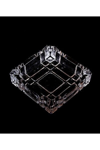 AKDAG HOME 2 Adet 11x11 Kare Lüx Cam Bistro Kristal Küllük