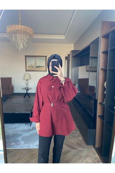 Reyon KEMERLİ DÜĞME DETAYLI TUNİK