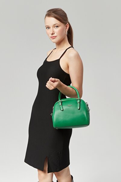 Morpelikan Women's Green Shoulder Bag with Adjustable Shoulder Strap