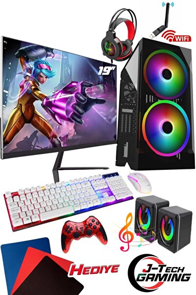 J-TECH G12703 i5-3470 16GB 256GB SSD R7240 4GB 19" FHD Oyuncu Masaüstü Bilgisayar