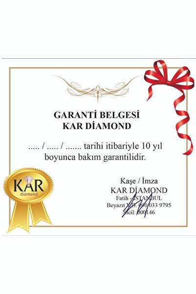 KAR DİAMOND 14 Ayar Altın Zincirli Zirkon Taşlı Aşık Çift Kalpli Kadın Kolye - Sertifikalı Işıklı Kutuda Hediye