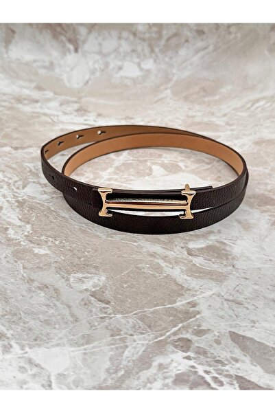 Desre Moda Χρυσή αγκράφα Λεπτή ζώνη φόρεμα Ζώνη πουκάμισο Ζώνη παλτό Ζώνη παντελόνι