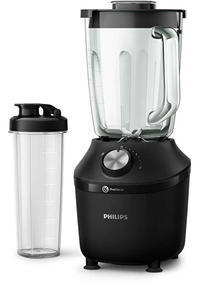 Philips Essential Advanced Series 600 W Smoothie Blender, Cam Hazne, Siyah
