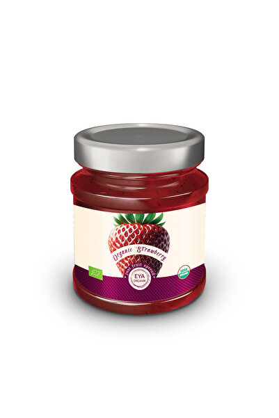 EYA ORGANİK ORGANİK ÇİLEK MARMELATI (%100 MEYVE) 320 GR CAM