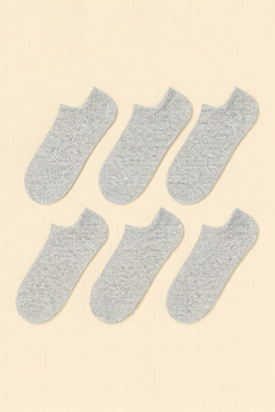 MASSİMO CALZE Сиви мъжки безшевни бамбукови чорапи (40-44) 6-пакет