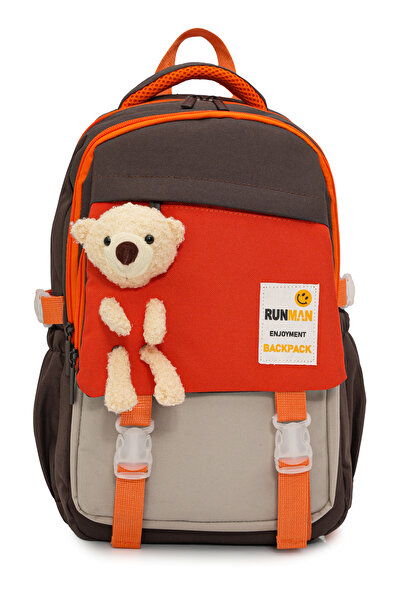 eBavul Plush Teddy Bear Detailed Primary School Bag Set for Girls and Boys