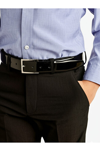 CANARİS حزام جلد أسود اللون للأطفال