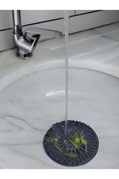 MevsimSepeti Silicone Round Sink Strainer Non-Slip Strainer Drain Cover with Hole Bathroom,Kitchen