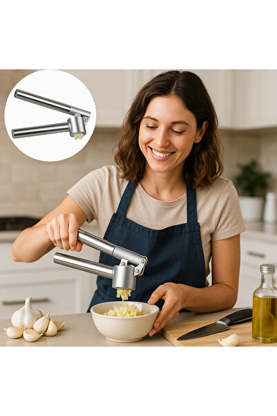 Keyfi Sepet Stainless Steel - Practical Garlic Paste, Luxury