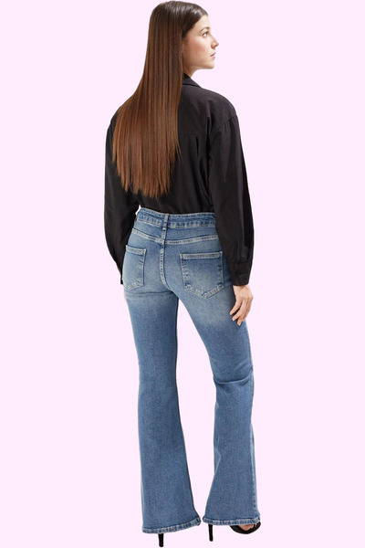 PayBuy Women Fashion Low Waist Flare Jean Pants Cotton Casual Style Weekend Seasonal Use