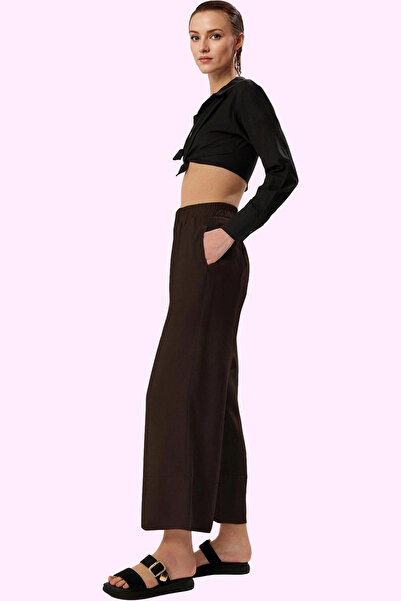 PayBuy Women's Fashion Wide Leg Long Length Pleated Woven Pants Casual Daily Weekend Use