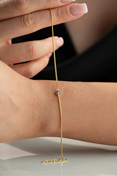 Silvano Jewelry 925 Ayar Gümüş Nazar Göz Taşlı Bileklik