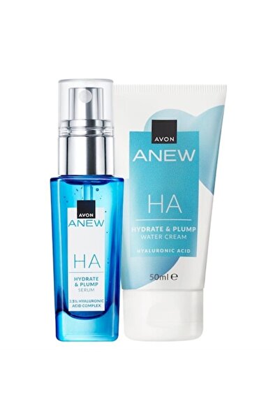 AVON Set cream for face with hyaluronic acid, Avon, Anew Serum 30 ml and Anew Cream 50 ml, 72 hours hydra