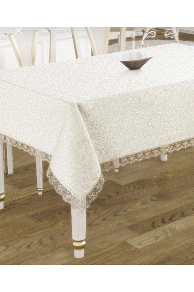 Muensu Kdk Worry-Free Tablecloth, 8-Seater Laced Tablecloth, Stain-Proof Tablecloth