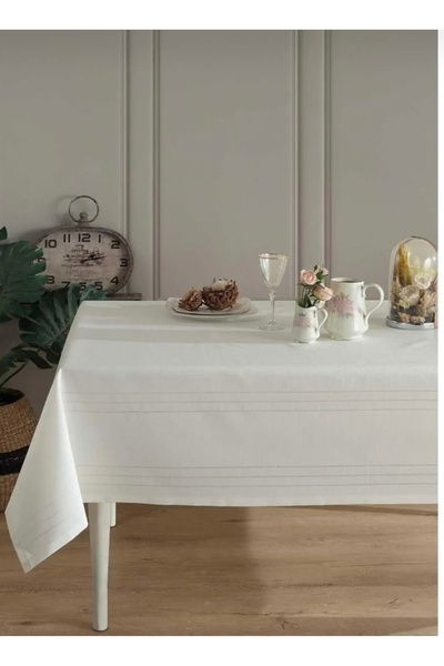 Muensu Kdk Kolber Tablecloth, 8 Seater Laced Tablecloth, Stain Resistant Tablecloth