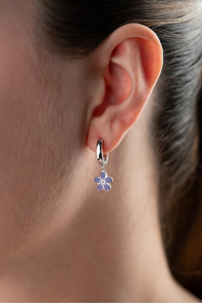 Silvano Jewelry 925 Ayar Gümüş Çocuk Çiçek Küpe