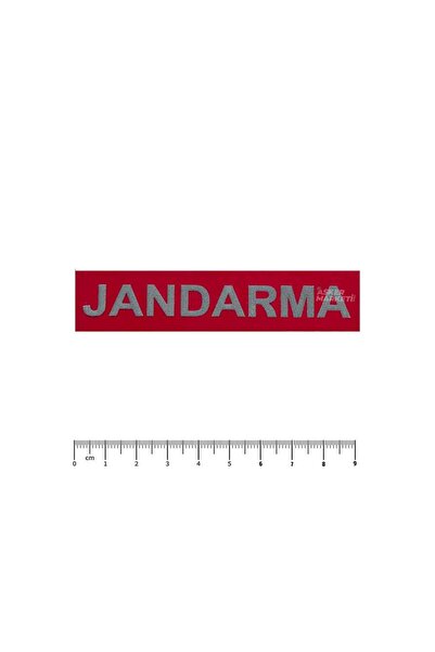 ÇUKUROVA ÜTÜ ''jandarma'' pocket text red reflective 3d plastic, new type, ve...