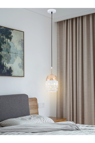best power Modern Pendant Ceiling Light 6151-1 with E27 Lamp Base, 40W Max, Adjustable Length 80cm