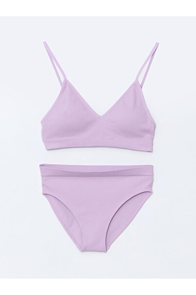 LC Waikiki Lila First Bra and Bikini Panty Set with Removable Pads
