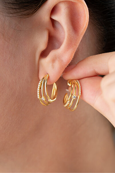 Silvano Jewelry 925 Ayar Gümüş Kombin Model Küpe