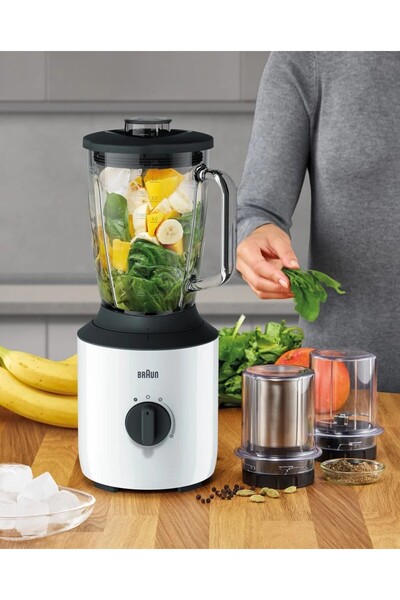 Braun Braun Power Blender with 2 Mills, 2L, JB3123WH