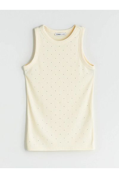 LC Waikiki Women's Athlete with Crew Neck Stones