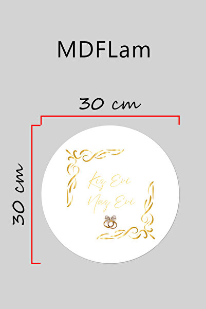 Dormot Μοντέρνα ψηφιακή εκτύπωση Χρυσό Στολίδι για την πόρτα του σπιτιού της κοπέλας Naz