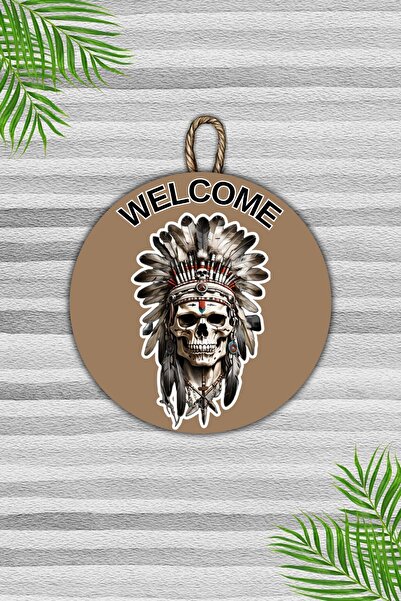 Dormot Ornament modern pentru ușă din lemn - Ornament pentru ușă de perete cu...