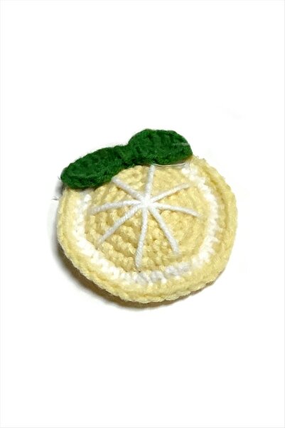 FREEDOM STOREE Cataramă împletită cu broderie de lămâie, realizată manual