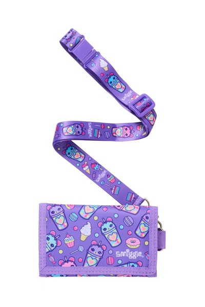 SMIGGLE Original Wonder World Wallet with Neck Strap