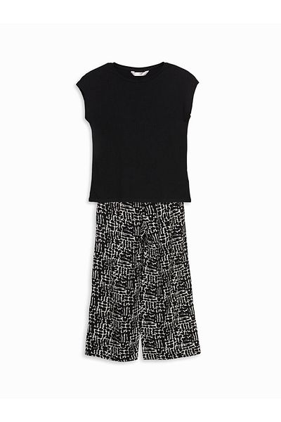 LC Waikiki Quality Parts from Celebi Store |   Crew Neck Patterned Women's Pajama Set